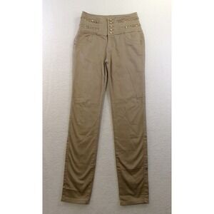 Clash Jeans USA Skinny Pants Womens 9 Tan Sequin Bling‎ LP8038